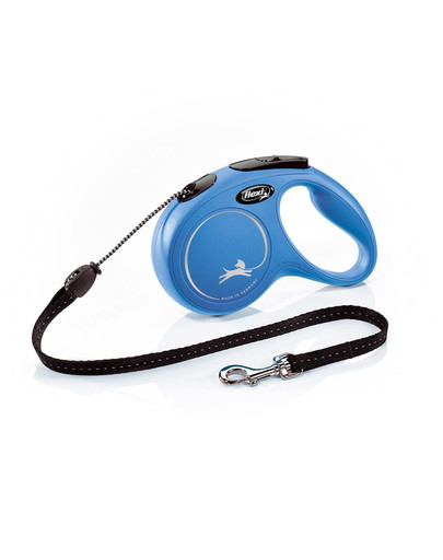 FLEXI New Classic Leine Größe M Schnur / bis 20 kg 5 m blau