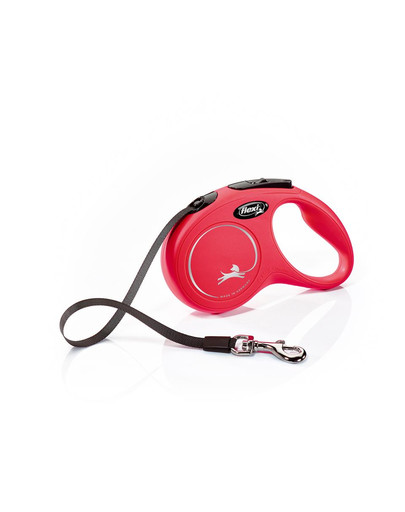 FLEXI New Classic S Gurtleine 5 m Rot
