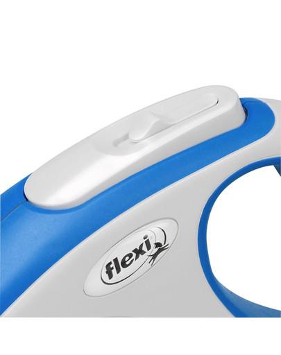 FLEXI New Comfort S Gurt Roll-Leine 5 m blau