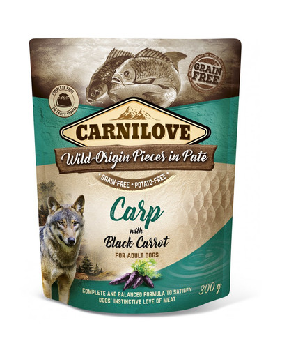 CARNILOVE Dog Paté Carp with Black Carrot 300g