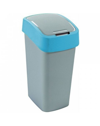 CURVER Mülleimer FLIP BIN 50L silber/blau