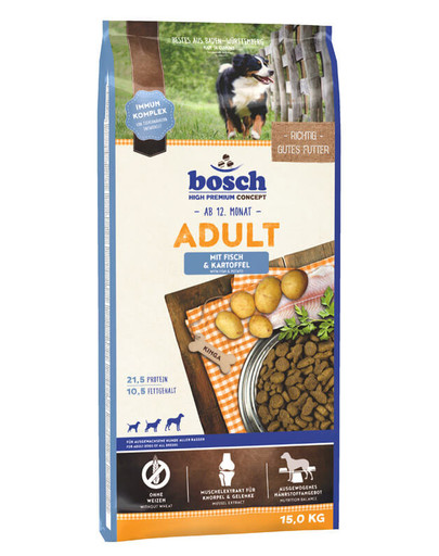 BOSCH Adult mit Fisch & Kartoffel 15 kg