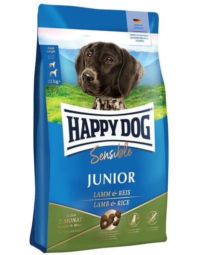 HAPPY DOG Sensible Junior Lamb mit Reis 10 kg