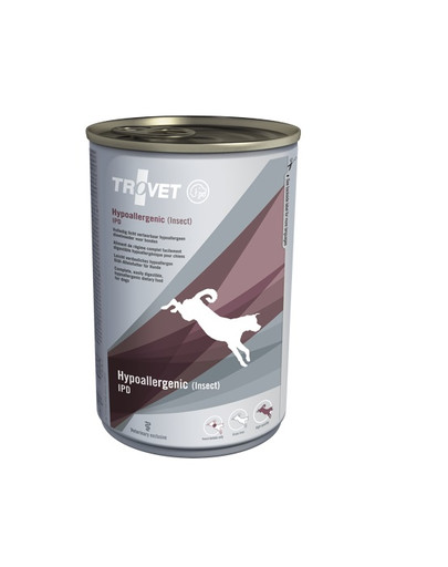 TROVET Hypoallergenic Insect IPD Nassfutter für Hunde 400g