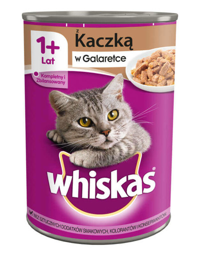 WHISKAS Enten- und Karottenkonserven in Aspik 400 g