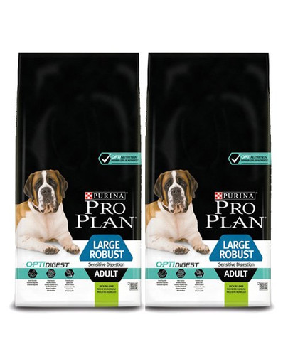 PURINA PRO PLAN Large robust adult sensitive digestion OptiDigest Lamm 28 kg (2 x 14 kg)