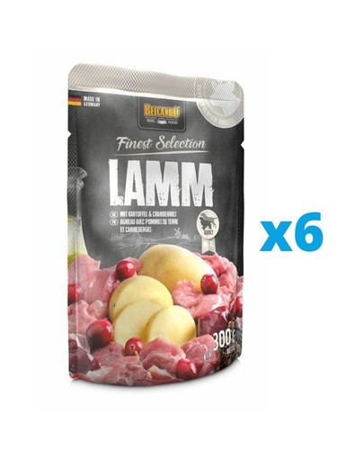 BELCANDO Lamm mit Kartoffeln & Cranberries 300 g x 6