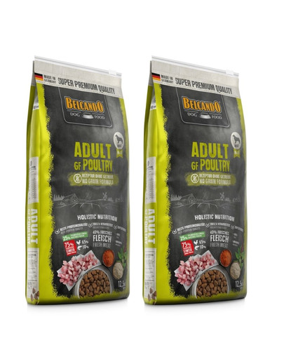 BELCANDO Adult Grain Free Poultry M-XL 25 kg (2x12.5 kg)