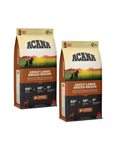 ACANA Adult large breed 22.8 kg (2 x 11.4 kg)
