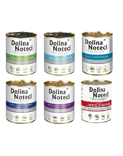 DOLINA NOTECI Gemischte Geschmacksrichtungen ohne Geflügel 800 g x 30 Stück