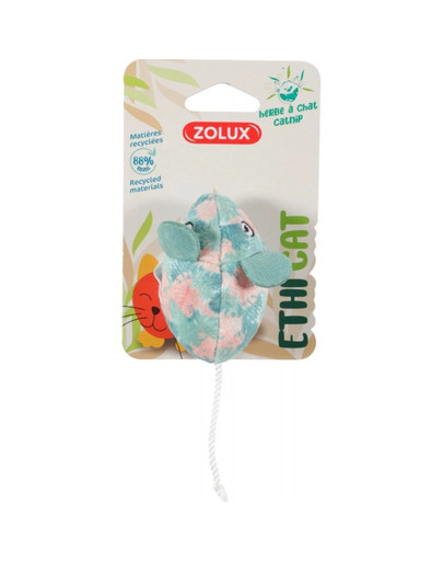 ZOLUX ETHICAT Katze Spielzeug Maus in Blätter