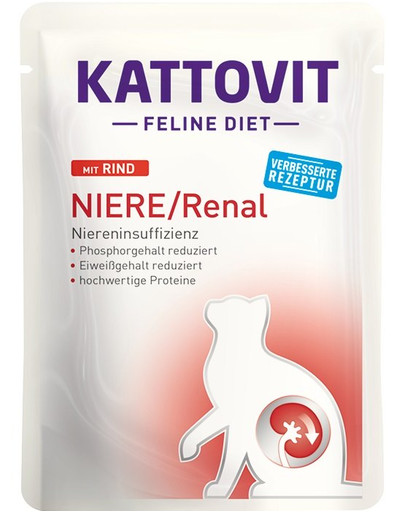 KATTOVIT Feline Diet Niere/Renal Rind 85 g