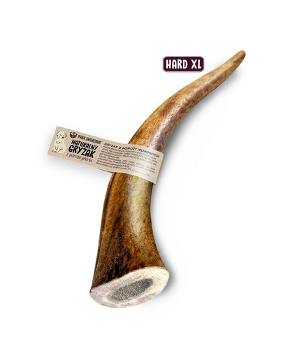 PAKA ZWIERZAKA Hirschgeweih für Hund kauen Hard XL 18 cm