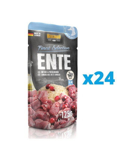BELCANDO Ente mit Reis & Preiselbeeren 24x125 g