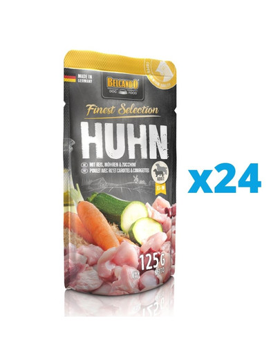 BELCANDO Finest Selection Huhn mit Reis, Möhren & Zucchini 24 x 125g
