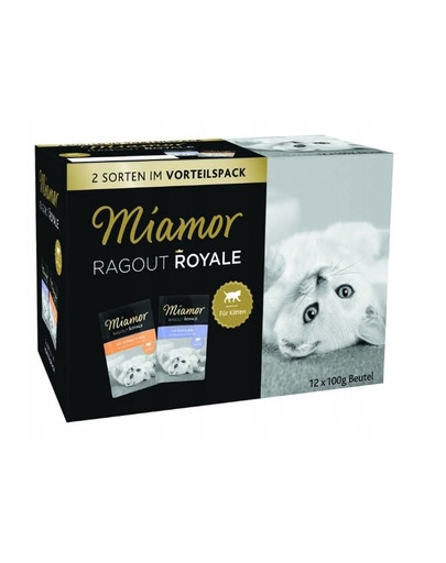 MIAMOR Ragout Royale Kitten Jelly MultiPack 12x100g Frischebeutel