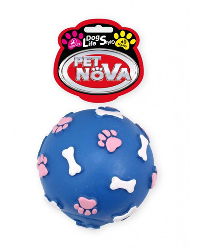 PET NOVA DOG LIFE STYLE PET NOVA DOG LIFE STYLE Kauspielzeug mit Pfoten Motiv 9cm blau