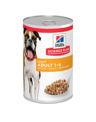 HILL'S Science Plan Canine Adult Light Chicken 370 g für übergewichtige erwachsene Hunde Huhn