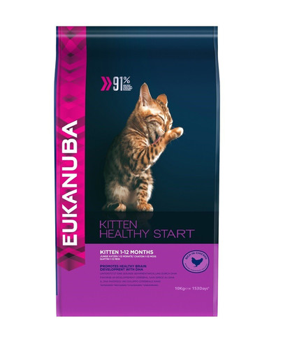 EUKANUBA Katze Kitten Alle Rassen Healthy Start Huhn & Leber 10 kg