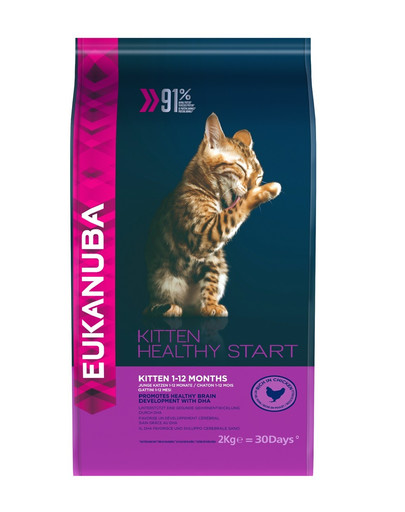 EUKANUBA Katze Kitten Alle Rassen Healthy Start Huhn & Leber 2 kg