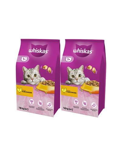 WHISKAS Adult Huhn 2x14kg