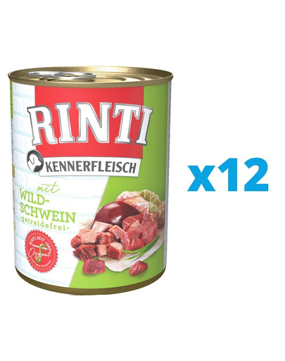 RINTI Kennerfleisch Wildschwein 12 x 400 g