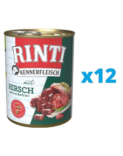 RINTI Kennerfleisch Hirsch 12 x 800 g