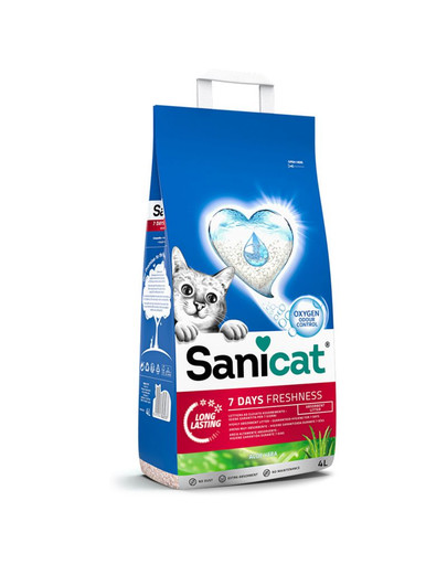SANICAT Katzenstreu 7 DAYS Aloe Vera 4 12 l (3x4 l)