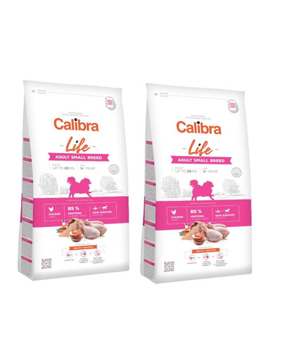 CALIBRA Dog Life Adult Small Breed Chicken 12 kg (2 x 6 kg)