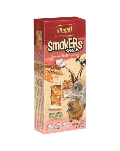 VITAPOL Smakers für Nagetiere - Obst 2 Stück