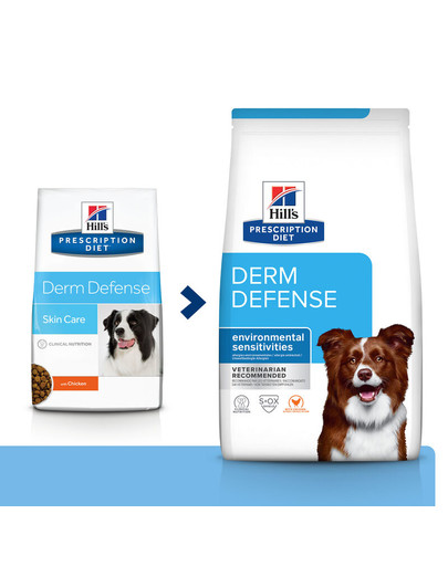 HILL'S Prescription Diet Derm Defense Skin Care mit Huhn 12 kg