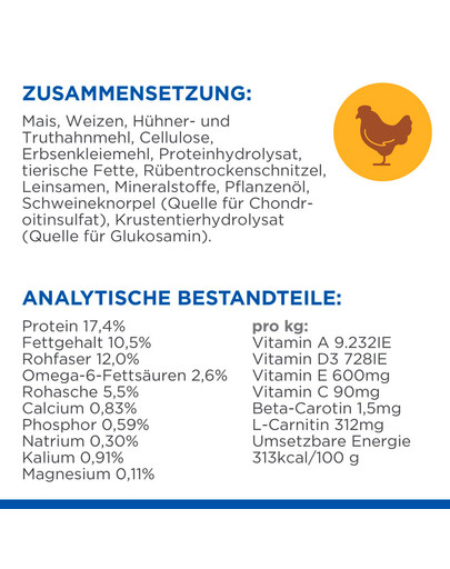HILL'S Science Plan 7+ Dog Mature Light Medium Chicken 14 kg