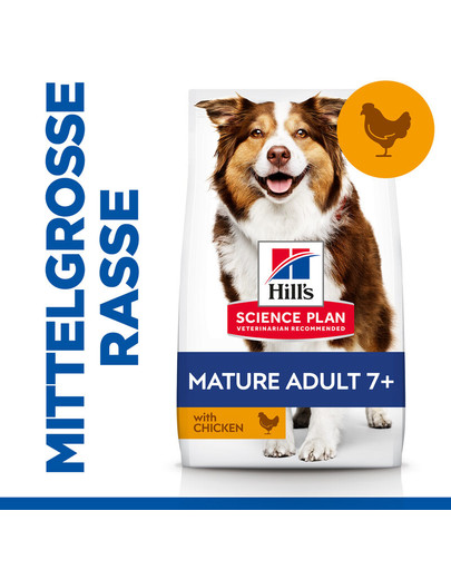 HILL'S SCIENCE PLAN Medium Mature Adult 7+ Hundefutter mit Lamm & Reis 14 kg