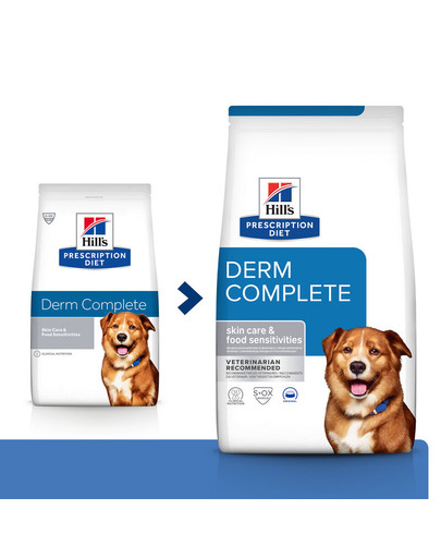 HILL'S Prescription Diet Canine Derm Complete 12 kg Futter zur Stärkung der Hundehaut
