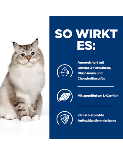 HILL'S Prescription Diet Feline j/d 1,5 kg Katzenfutter zur Unterstützung der Gelenke