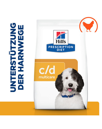 HILL'S Prescription Diet Canine c/d Multicare 1,5 kg Futter für Hunde mit Harnwegserkrankungen