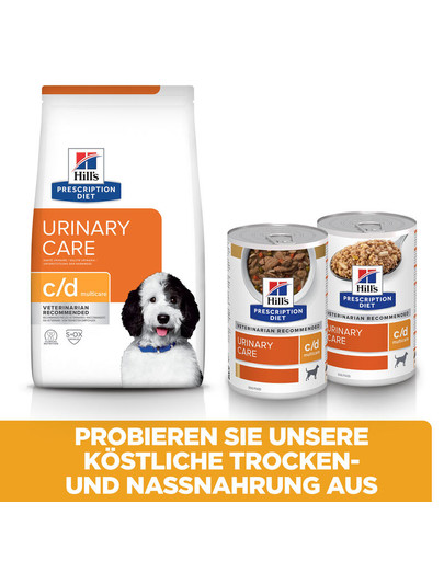 HILL'S Prescription Diet Canine c/d Multicare 1,5 kg Futter für Hunde mit Harnwegserkrankungen