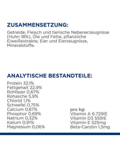 HILL'S Prescription Diet s/d Urinary Care mit Huhn 3 kg