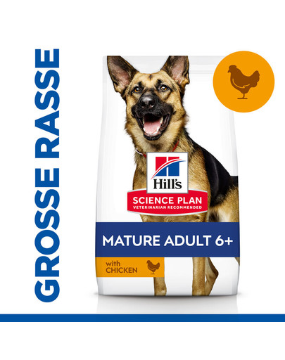 HILL'S Science Plan Canine Mature Adult 6+ Large breed Chicken 18 kg für ältere Hunde großer Rassen