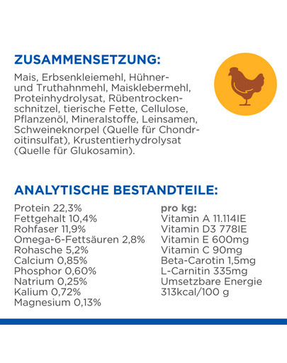 HILL'S Science Plan Canine Adult Light Large breed Chicken 18 kg Hundefutter Huhn für große Rassen