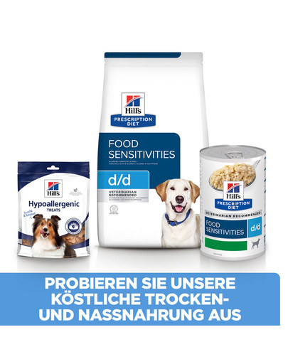 HILL'S Prescription Diet d/d Hundefutter mit Ente und Reis 12 kg