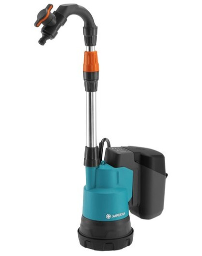GARDENA Akku-Regenfasspumpe 2000/2 18V P4A Ready-To-Use Set