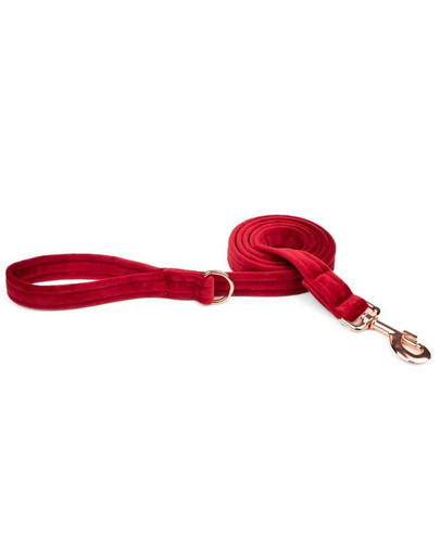 ESME FOR DOG Velours Kirsche Hundeleine 150cm/2cm