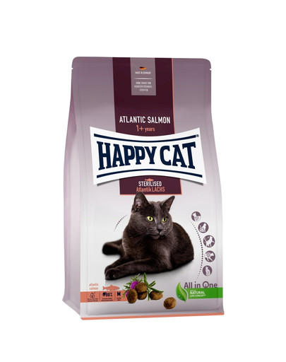 HAPPY CAT Sterilised Adult Atlantik-Lachs 10 kg