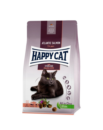 HAPPY CAT Sterilised Adult Atlantik-Lachs 10 kg