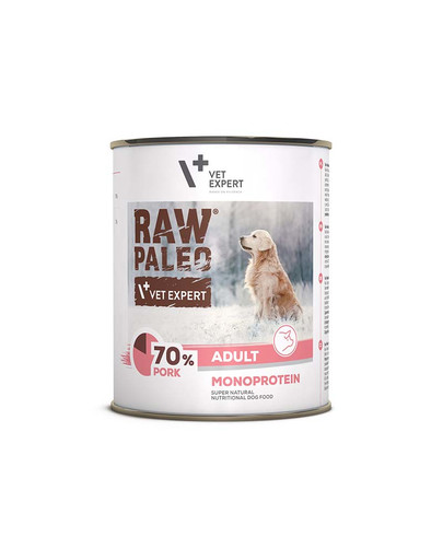 VETEXPERT Raw Paleo Schweinefleisch Pork Adult Can 800g