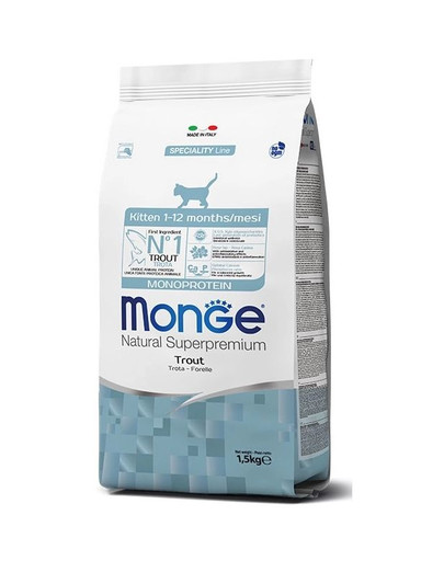 MONGE Monoprotein Kitten mit Forelle 400g
