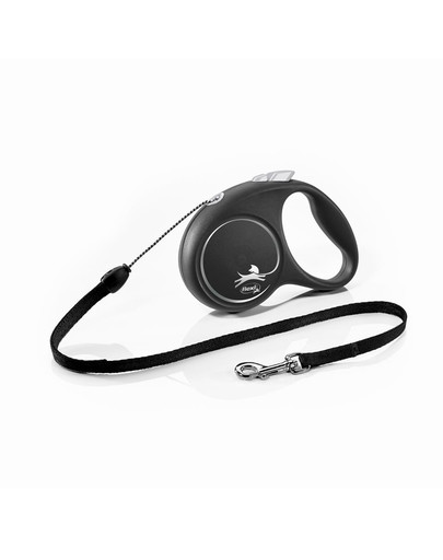 FLEXI Black Design S Seilleine 5 m Schwarz