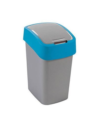 CURVER Mülleimer FLIP BIN 9L silber/blau