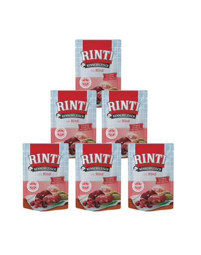 RINTI Kennerfleisch Beef Rindfleisch Frischebeutel 400 g 5+1 GRATIS